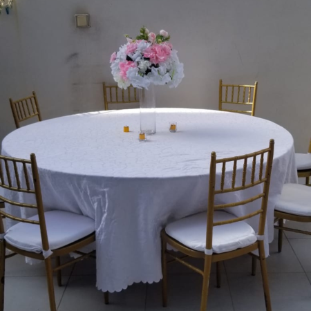 Chairs and tables for rent in Dubai for weddings and events