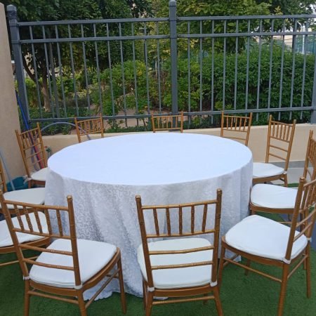 Chairs and tables for rent in Dubai for weddings and events