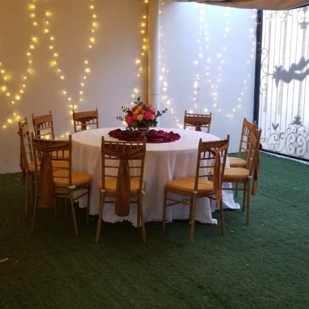 Chairs and tables for rent in Dubai for weddings and events